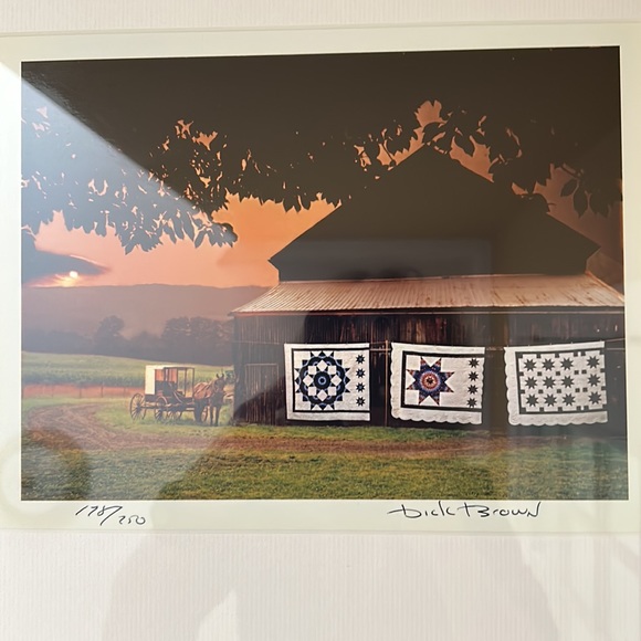 2 Vintage Signed and numbered Dick Brown Amish prints - Picture 4 of 11